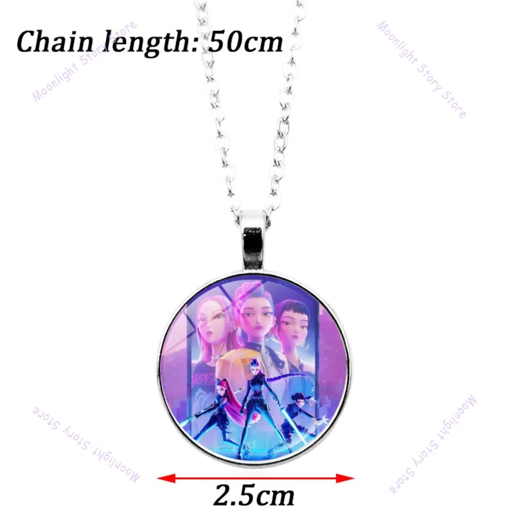 مجموعة إكسسوارات عصرية من K Pop Demon Hunters قلادة فرقة صيد الشيطان للارتداء اليومي مجموعة هدية لمحبي أقراط سوار