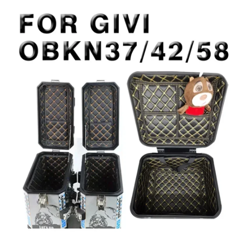 For GIVI OBKN 37 48 OBKN42 OBKN58 Motorcycle Trunk Cargo Liner Protector Seat Bucket Pad Storage Box Mat Leather Accessories