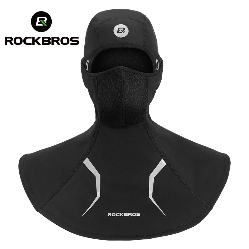 ROCKBROS Warm Balaclava Thermal Cycling Full Face Mask Windproof Tube Mask Removable For Motorcycle Winter Outdoor Sports