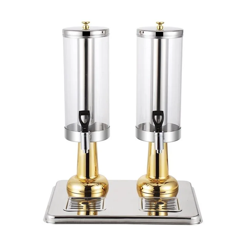 

Многоголовочный штатив для сока из нержавеющей стали, шведский стол, горячие и холодные напитки со смесителем, визуальная коммерческая многоголовочная нержавеющая сталь