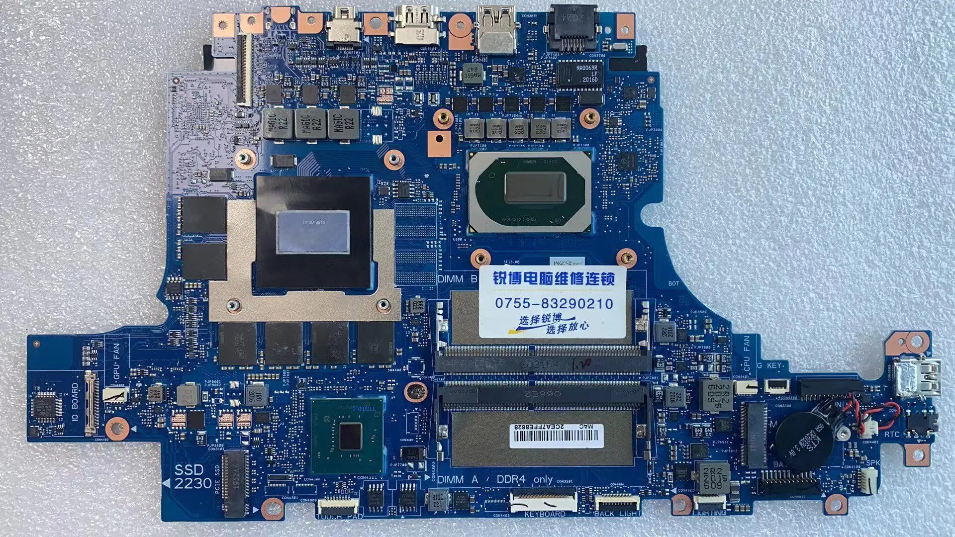 For Dell/Dell G7 7500 Motherboard i7-10750H RTX 2070 VF32T Stock Order Purchase