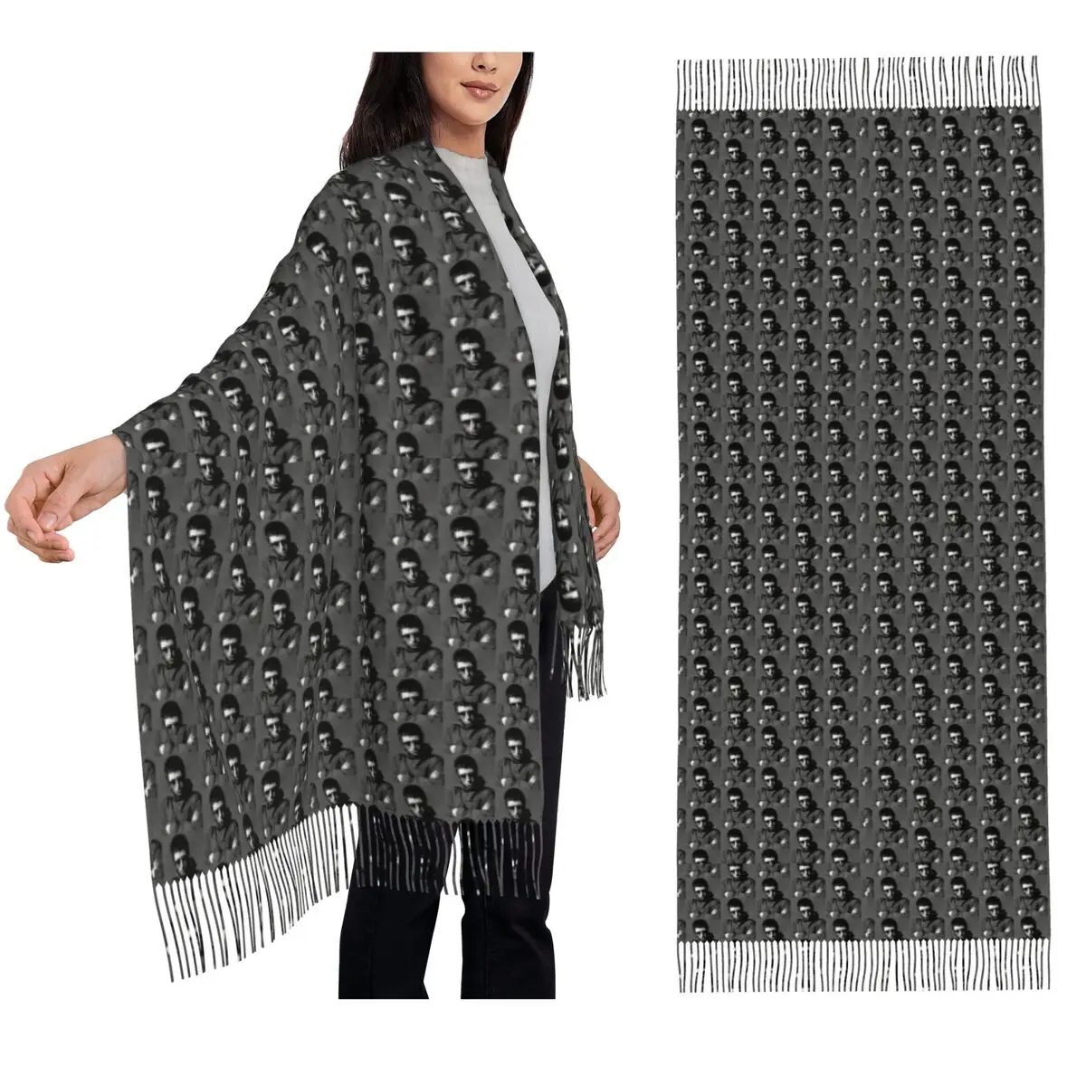 

Liam Gallagher #2 Scarf Tassel Scarves Women Soft Warm Shawls and Wraps Long Fall Winter Shawl Wrap
