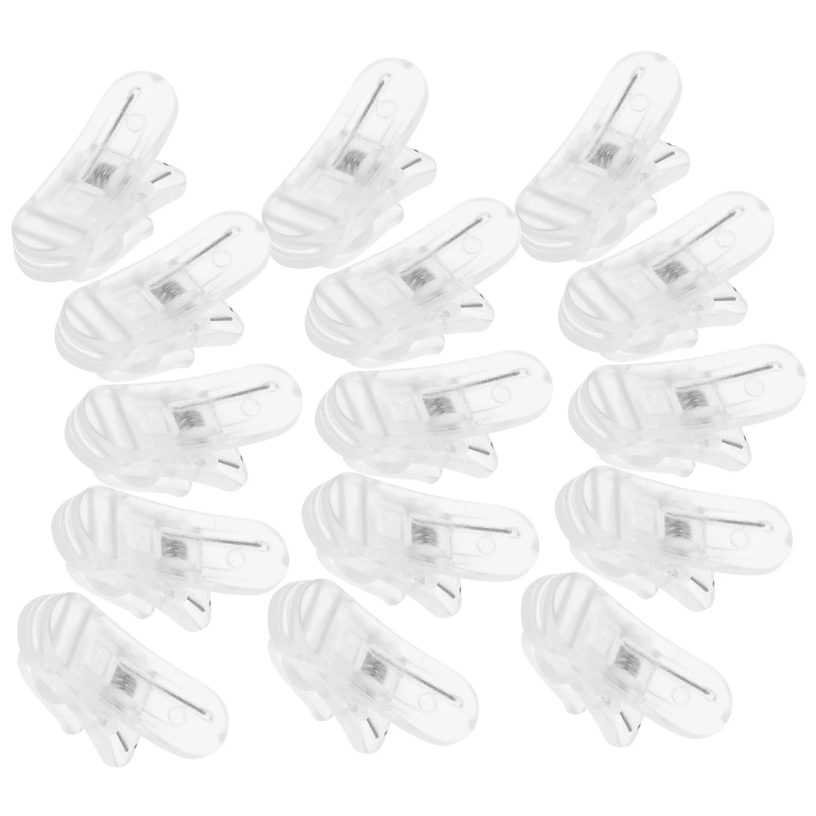 

50pcs Microphone Holder Universal Lapel Mic Cable Clip For Headset Earphone Shirt Collar Tangle-Free Durable Plastic Spring Clip