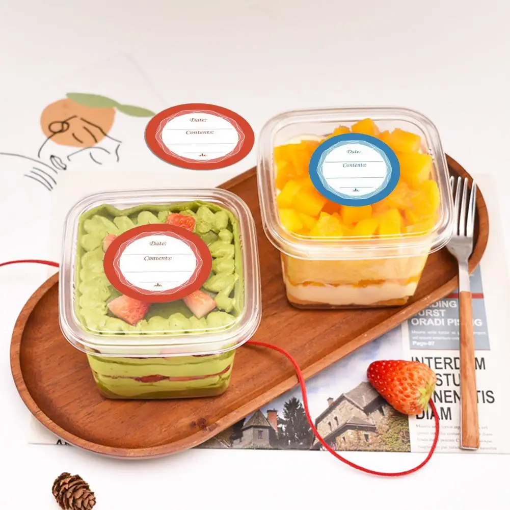 Roll Stickers Round Oil Proof Sticker Tearable Effective Classification  Useful Office Easy Clean Roll Label