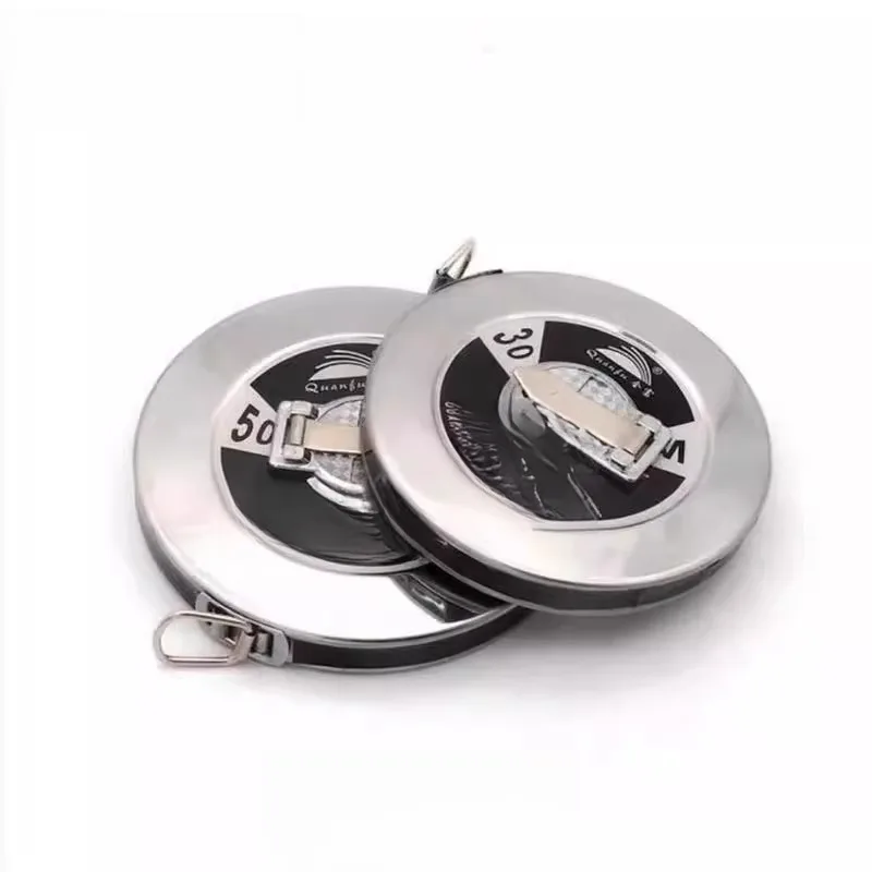 

Stainless Steel round Steel Ruler 50 Meters Steel Scroll Tape Measure Portable Engineering Measurement Disk Ruler 20 Meters L...