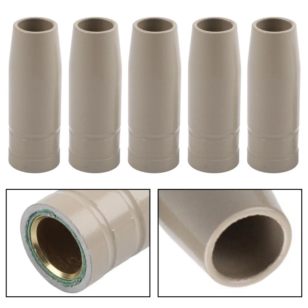 5PCS Non-Stick Coating For MIG Welding Nozzles for 15AK Style Torches Metal Protection Nozzles for Industrial Use
