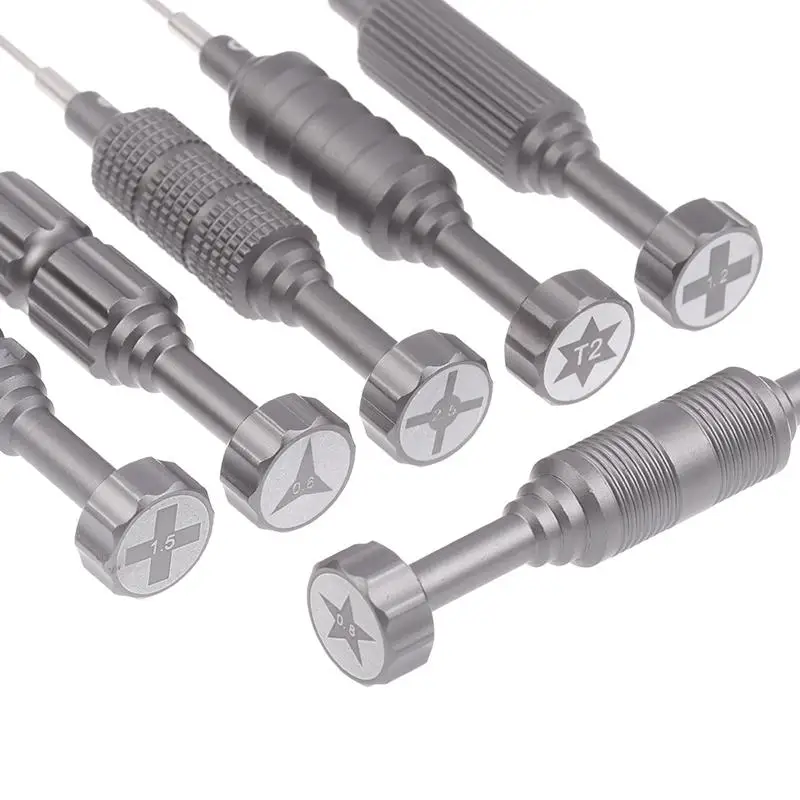 

TE674 High Hardness Precision Screwdriver 0.6 0.8 1.2 1.5 T2 2.5 Plum Blossom Cross For Phone Bottom Internal Disassembly Tools
