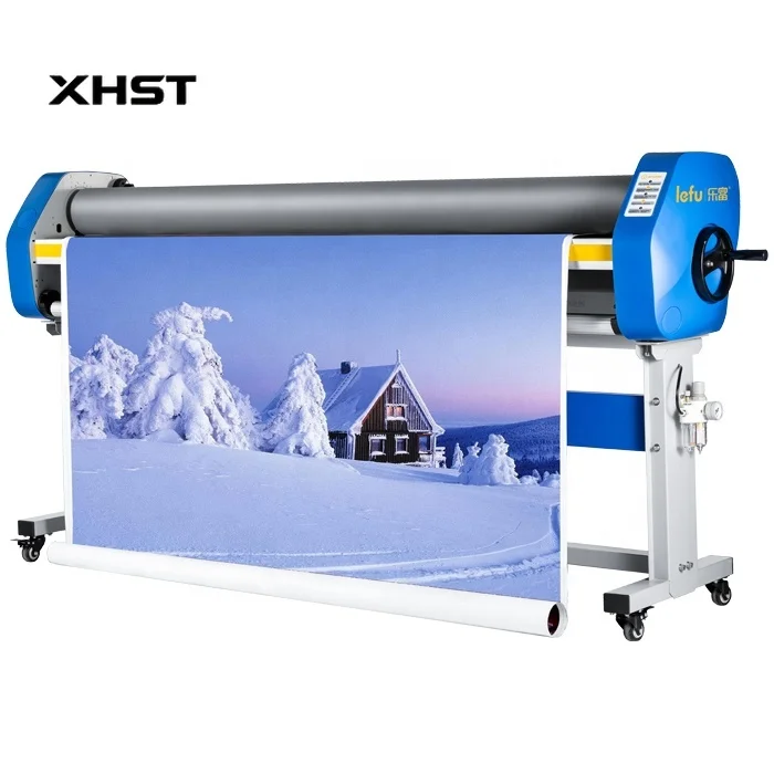 LeFu LF1700-B5 Industrial Anti-Static Manual Laminating System 1630mm Max Width Paper Plastic Wood Silicone Roller Static Case