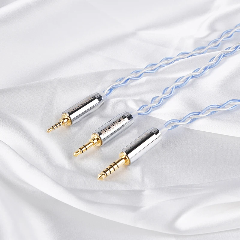 NiceHCK Whitesky Wire 6N Silver Plated OCC HIFI Earbud Replace Cable 3.5/2.5/4.4mm MMCX/0.78 2Pin for IEM EW200 Falcon Ultra C3