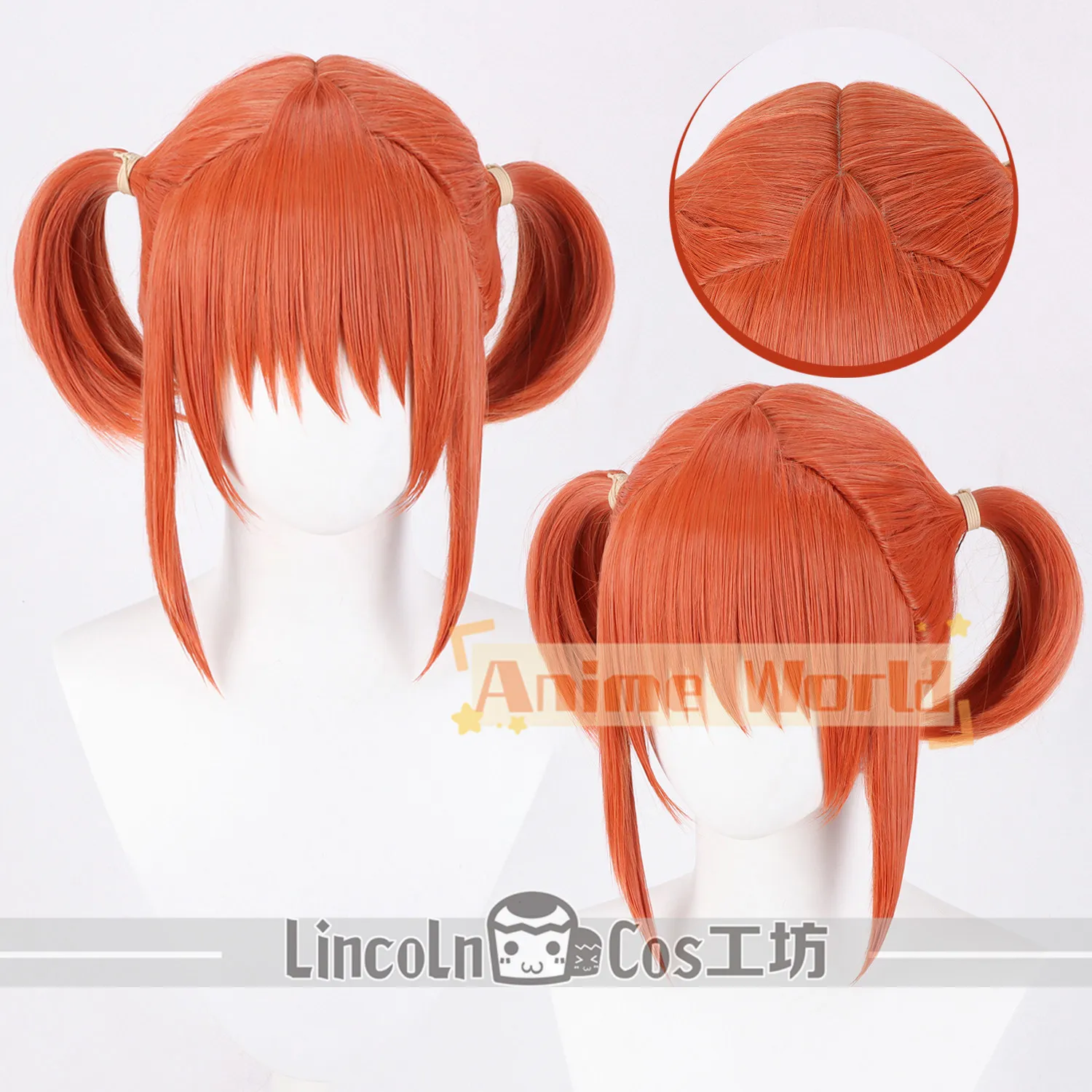 

Anime Kagura Cosplay Wig Halloween Carnival Party Props Synthetic Hair Heat Resistant Fiber + Wig Cap