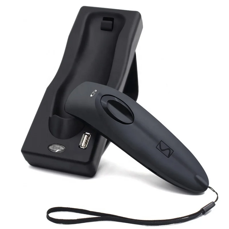 Wireless Handheld Barcode Scanner 16MB Memory for Warehouse Inventory Retail Shipping Management QR Code Scanner with USB Interf