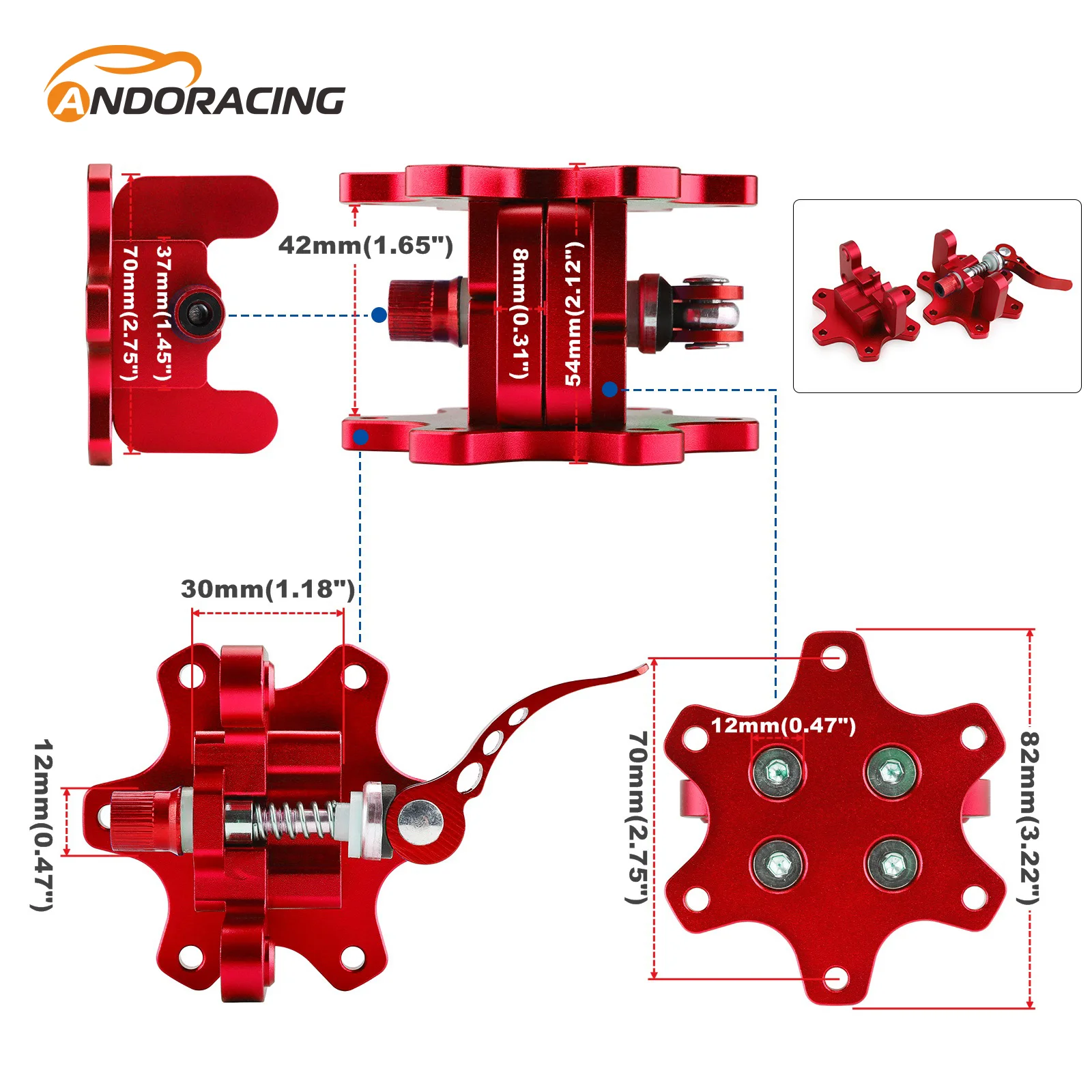 7075 Aluminum Alloy 70MM For Simagic For Thrustmaster For Logitech For Racing Games For Q1R Steering Wheel Quick Release