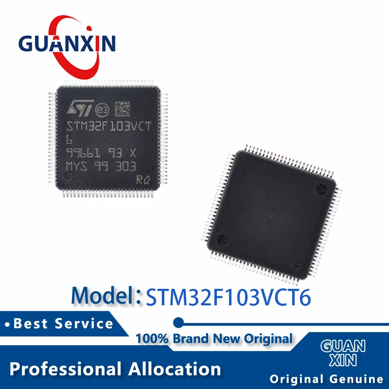 Новая маркировка STM32F103VCT6 STM32F103VCT6TR LQFP-100 STM32F103, 100%