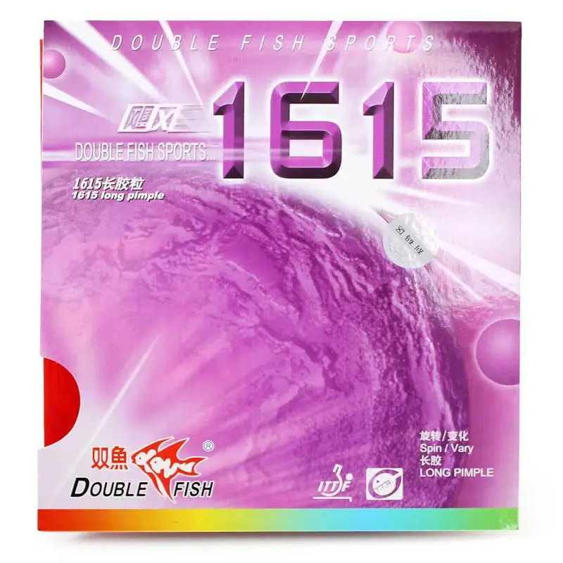 Странная траектория Double Fish Hurricane 1615, длинные шиповки, одобренная ITTF, губка диаметром 23–008, 1,0 мм, инструмент для надежного вариации