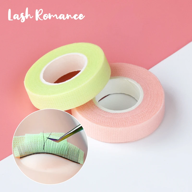 Medical Soft Eyelashes Glue Tapes Pink Green Tapes Good Fit False Lashes Patch Breathable Adhesive Tape