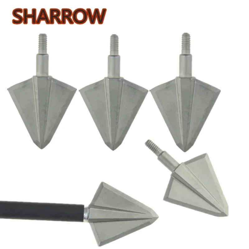 

3/6/12pcs Archery Fixed 2 Blades Broadhead 150Gr 17-4PH Solid Wide Arrowhead Head Blade For Arrow Shooting Training Accessories