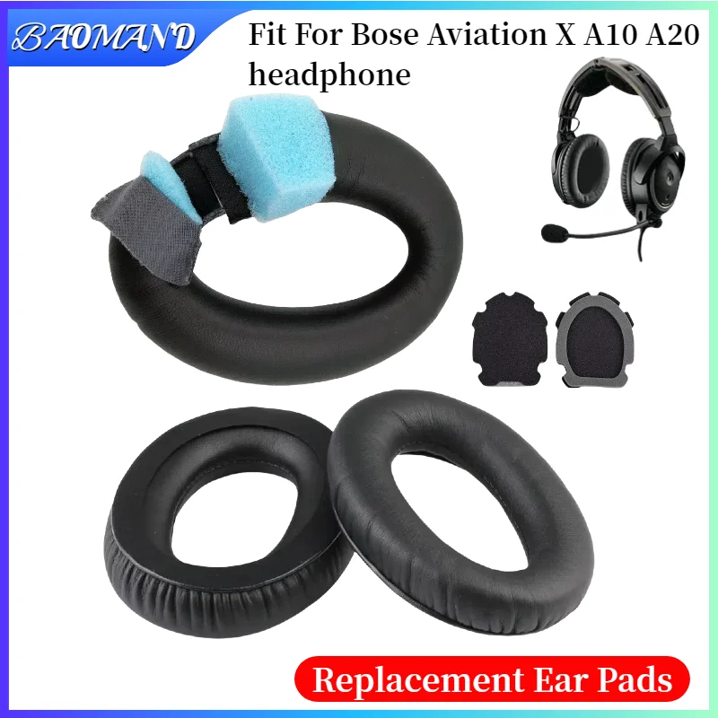 

Earphone pads For Bose Aviation X A10 A20 replacement Earpads Earmuffs Memory Sponge Sleeves Cover Case