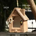 Faux-wood birdhouse