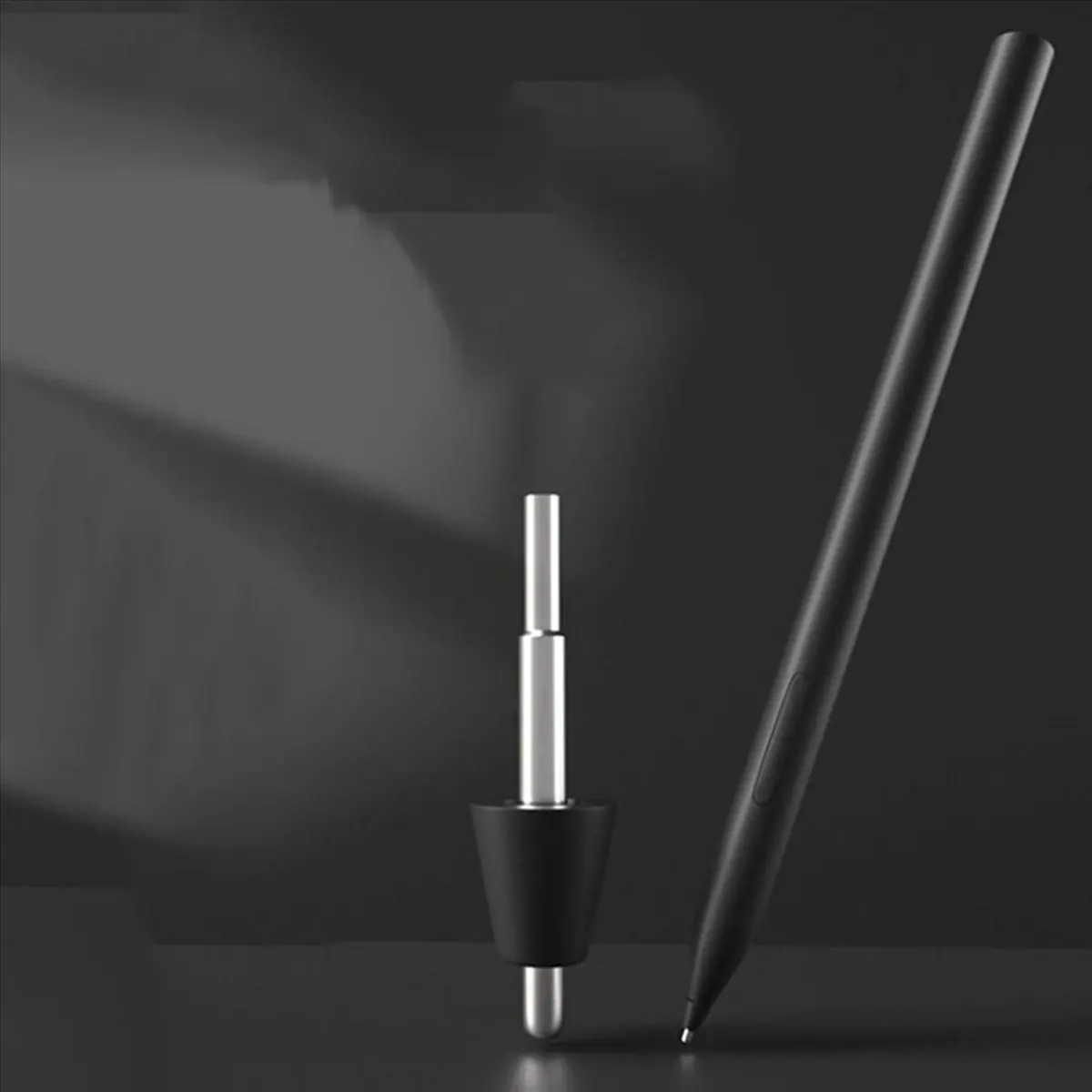 Baobao-para xiaomi caneta stylus inteligente nib 10 pçs substituível de alta sensibilidade escrita desenho tablet lápis ponta acessórios, preto d