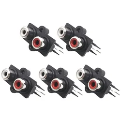 5 Pcs PCB Mount 2 Position Stereo O Video Female Stereo Audio Jack Audio Input Socket Connector Same Core Socket