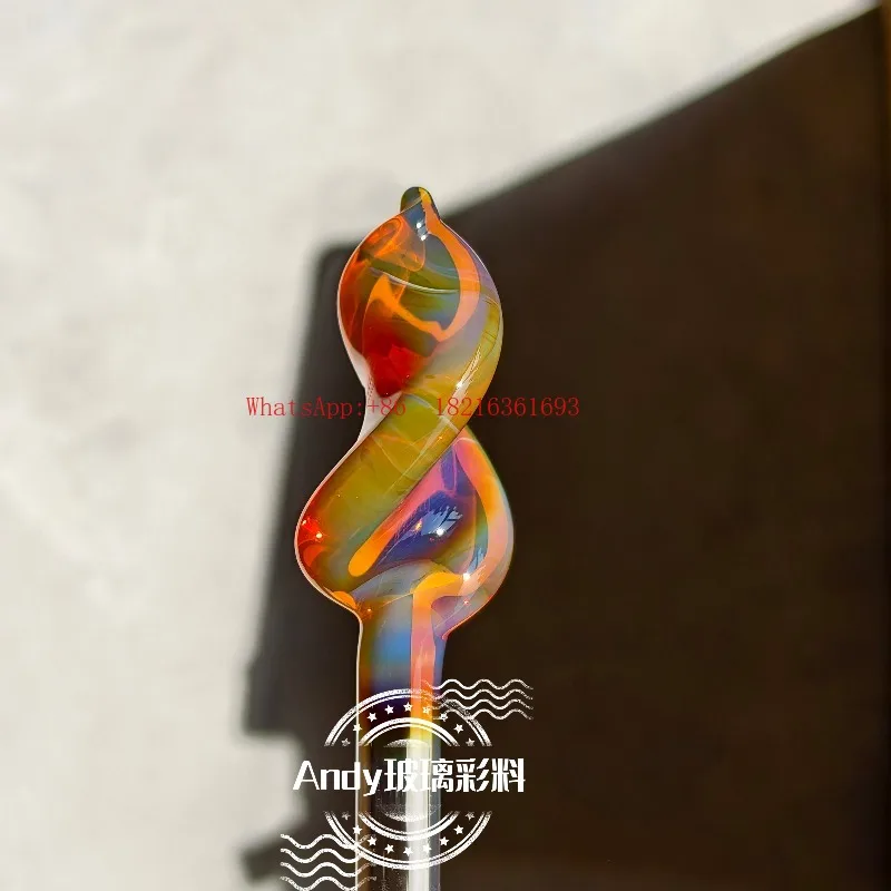 B02 Ultra-light Amber Color-changing Rod, Colored High Borosilicate Glazed Hard Material