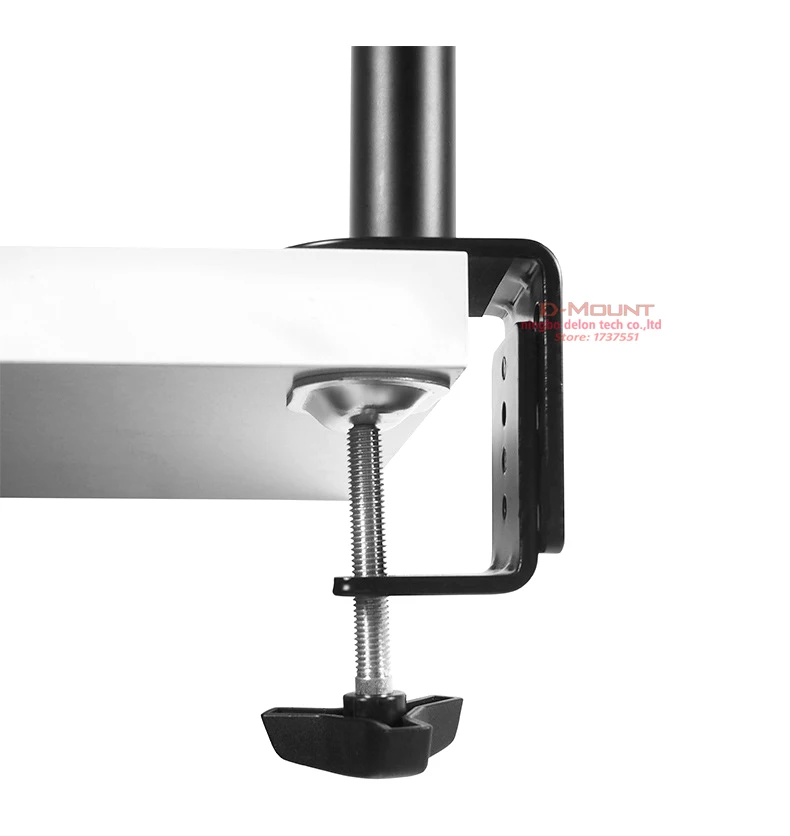 800mm T902-180 10"-27" Monitor-Tischständer Vollbeweglich 360 Grad Stahlhalterung Klemmsockel Monitorhalterung LCD-Halterung 0-11kg – Detail 11