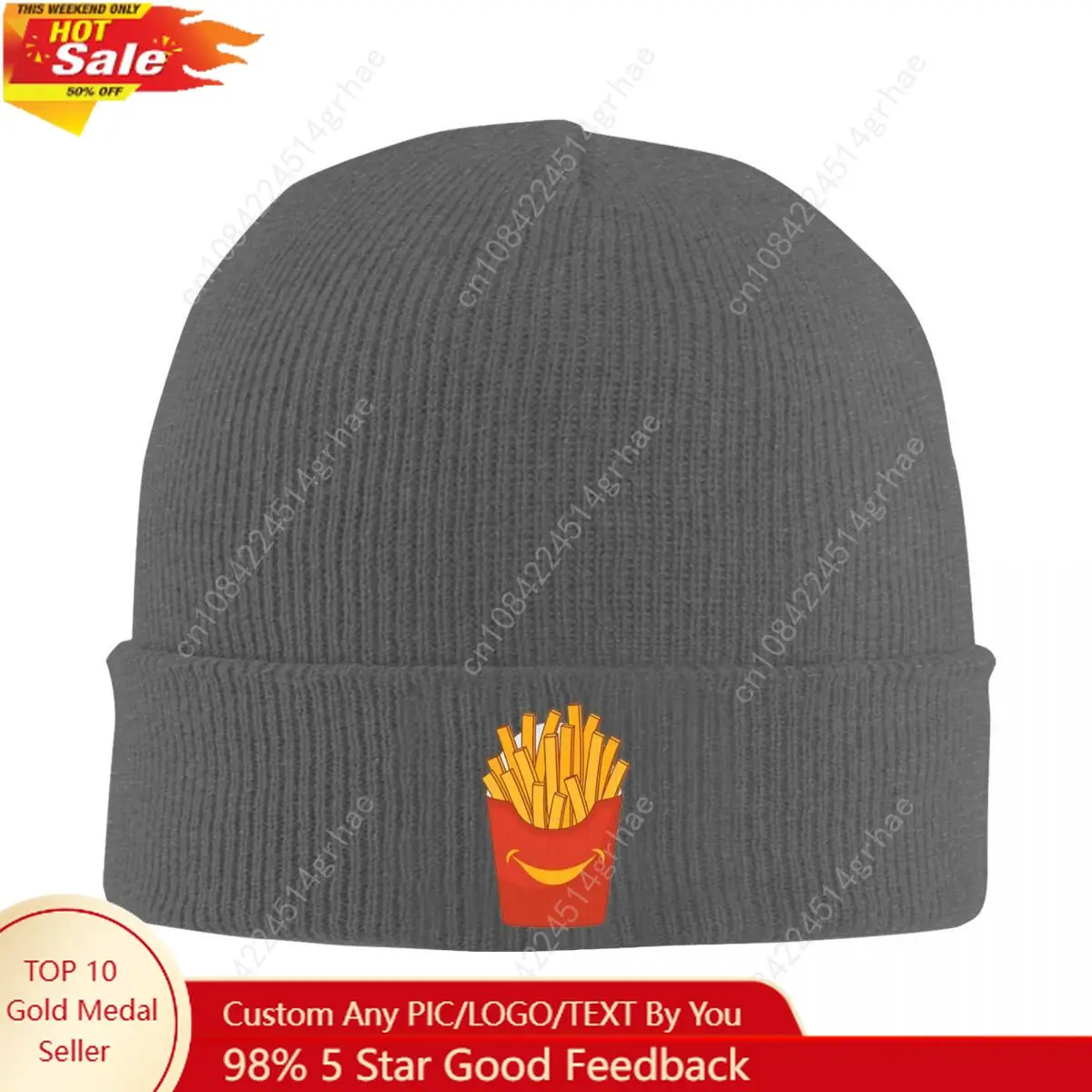 

Mcdonalds Happy Meal Warm Knitted Cap Fashion Bonnet Hat Autumn Winter Outdoor Beanies Hats for Men Women Adult