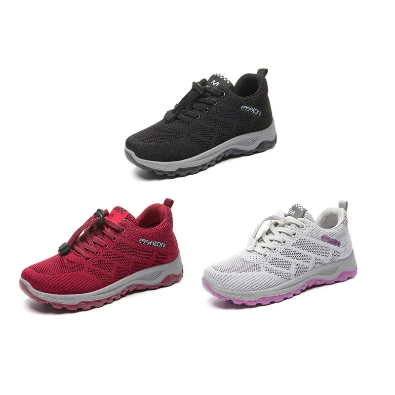 

Walking Women Shoes New Travel Shoes Comfortable Middle-aged Elderly Soft-soled Breathable Running Shoes Old Couple Sneakers