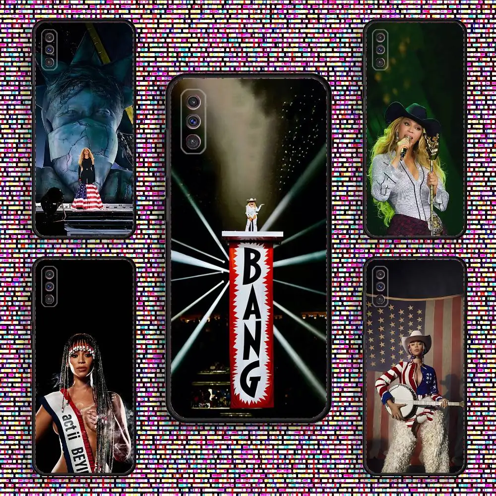 

B-Beyonce Concert Bang Phone Case For Samsung S 25,24,23,22,30,21,10,9,Ultra,Plus,Lite,FE,4,5 G Black Soft Case