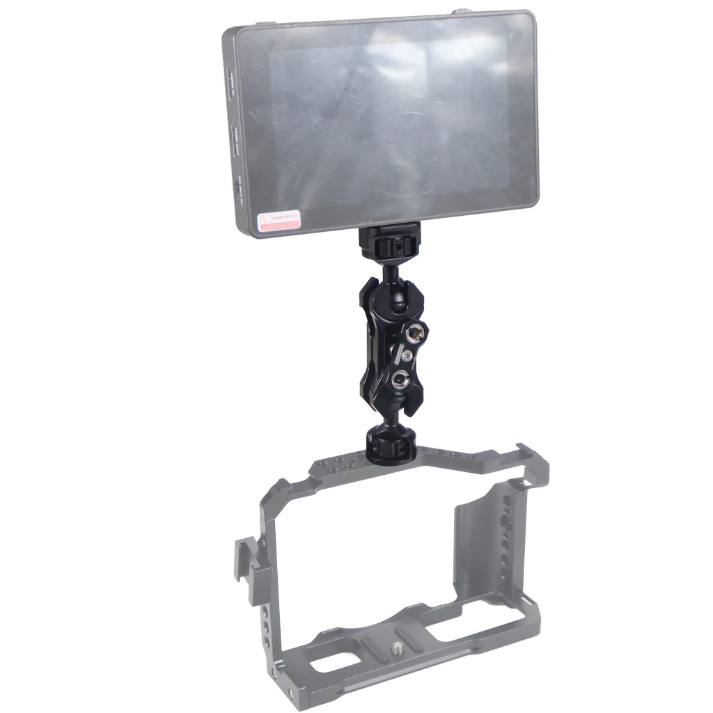 20mm Kugelkopf-Klemmhalterungsadapter mit 1/4'- und 3/8'-Schraube, ARRI-Positionierungsstift für DSLR-Kamera-Rig, Magic Arm, Monitor- und Lichthalterung – Detail 40