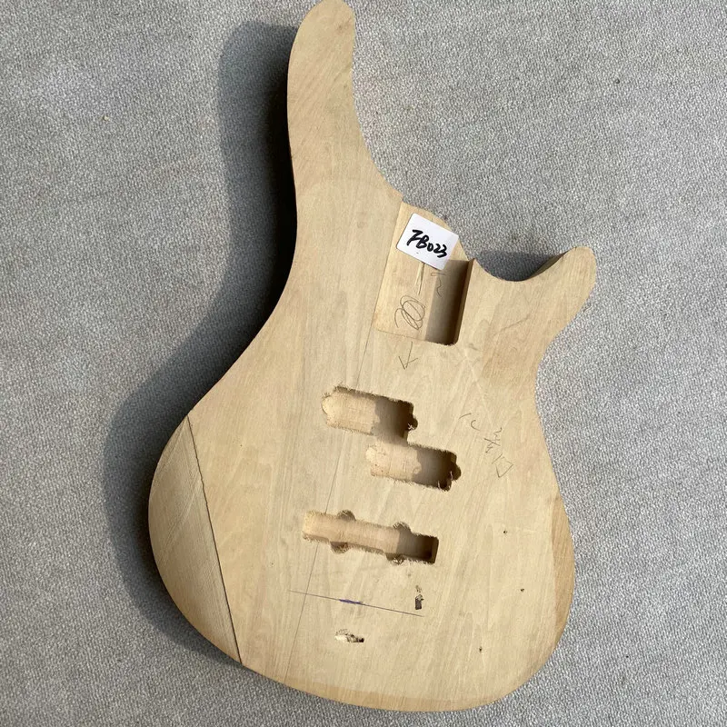 

FB023 No Paints Solid Basswood PJB Bass Body Unfinished 4 or 5 String Electric Bass Right Hand Replace and DIY with Damages