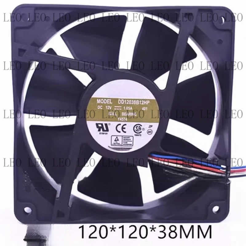 MY For AVC DD12038B12HP 12038 DC12V 1.05A 12CM 4-Wire PWM Server Cooling Fan