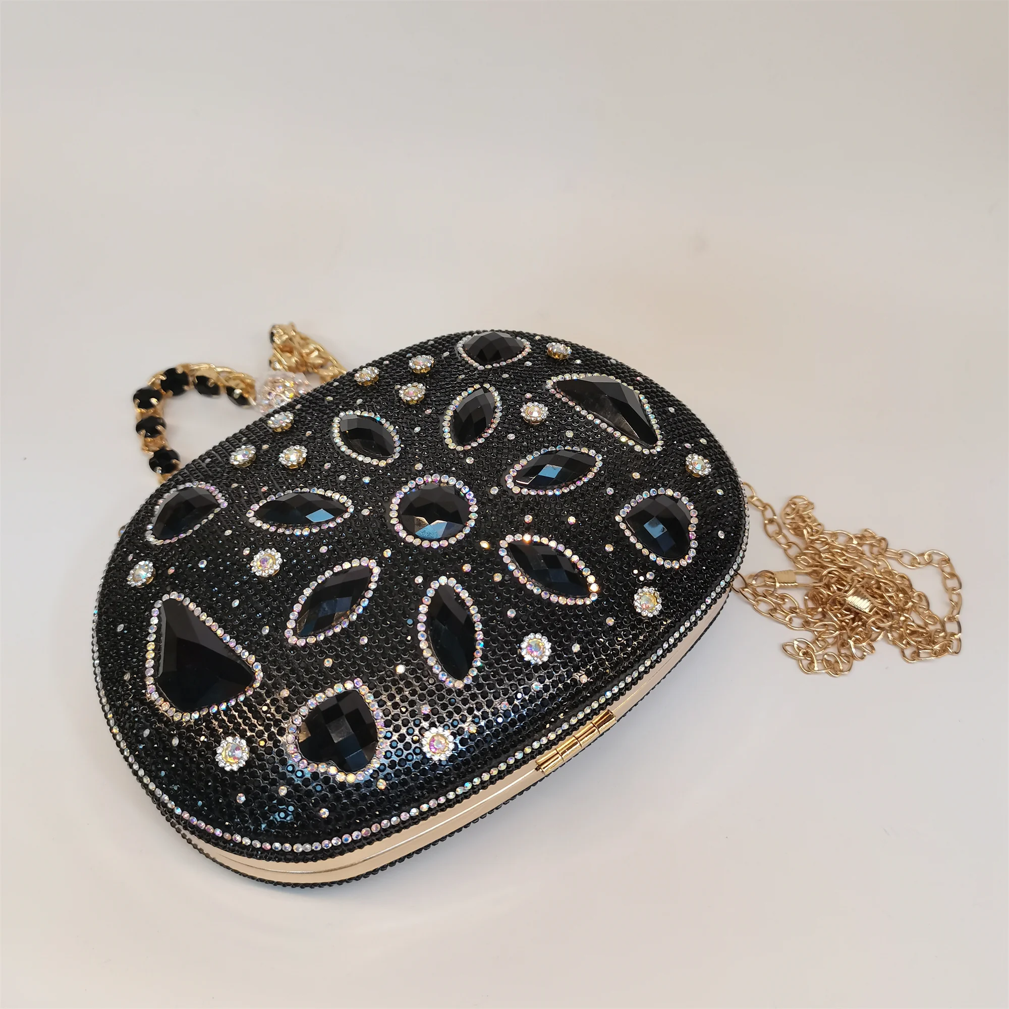 

Женская вечерняя сумка с двумя сторонами и бриллиантами, роскошная элегантная банкетная сумка со стразами для свадьбы, клатч F5-917-6