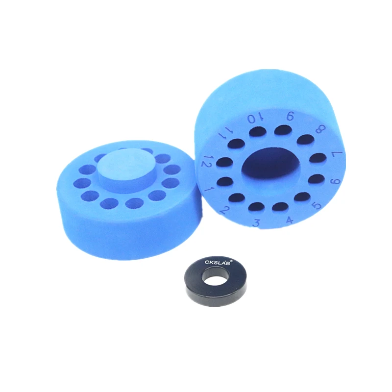 Recipiente de congelamento celular com gradiente Cooling Box, tanque de nitrogênio líquido, ferramenta de ressuscitação, divisão de criopreservação, 2ml * 12