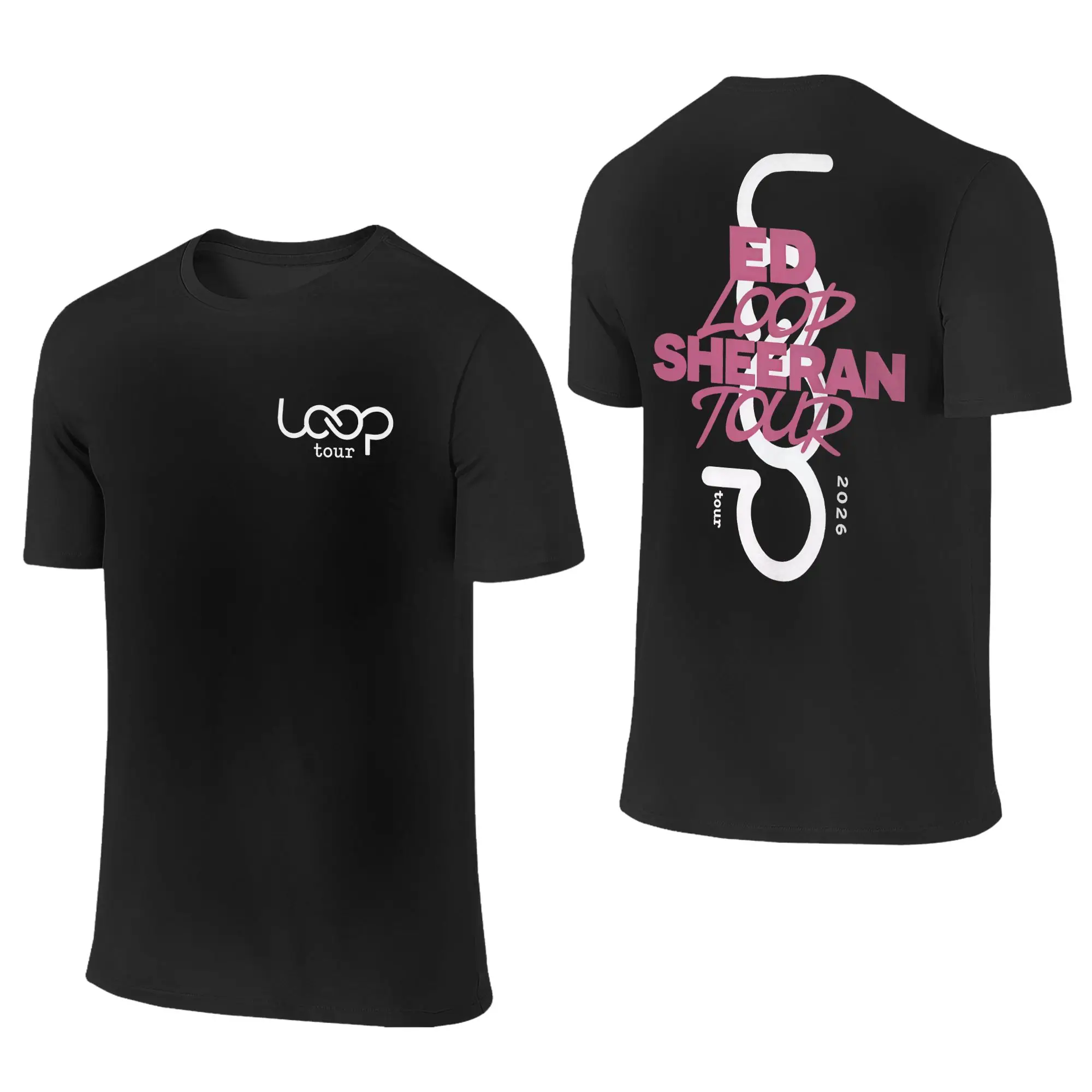 Ed Sheerans Loop Tour 2026 T-Shirt Adult  Street Style Cotton T-Shirts Beach O Neck Hip Hop Tees Dropshipping Oversize Tops