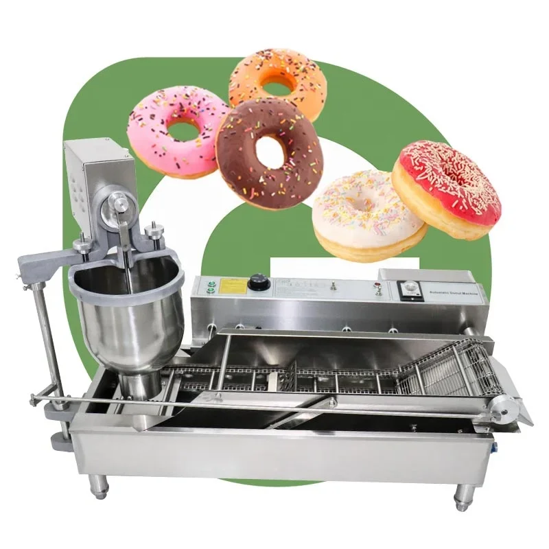 Automatic Electric Commercial Donut Machine, Crispy Ring Cake Baker for Snack Shop