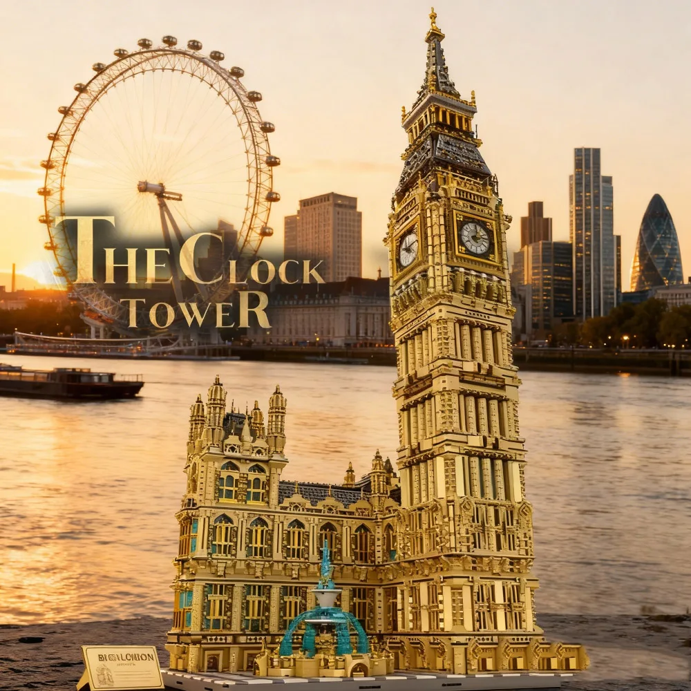

IN STOCK Reobrix 55012 MOC UK Big Ben Building Blocks Bricks Assembling Model Construction Toys for Boys Christmas Gift Toys