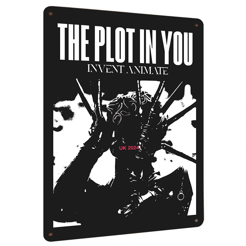 The Plot In You Concert Poster 2024 UK Tour Metal Wall Art Decor Invent Animate