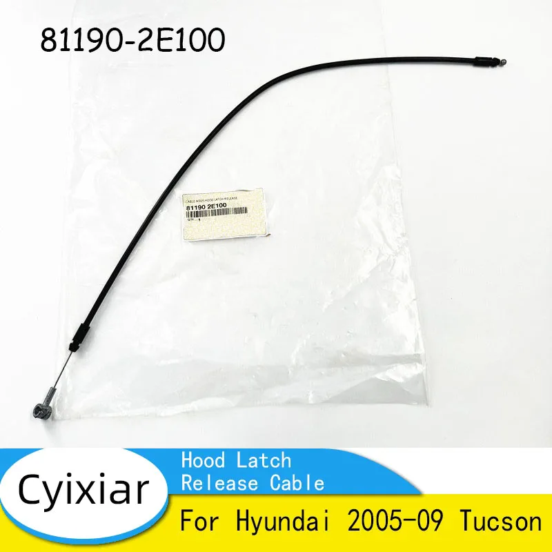 

Новый тросик открывания капота (передняя часть) OEM для Hyundai Tucson 2005-2009, номер детали 811902E100, 81190-2E100