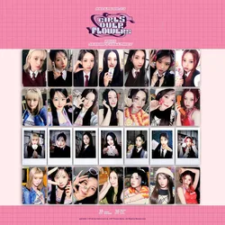 Kpop Idol Pcs/set Lomo Cards NMIXX Girls Ouer Flowers Photocards 2023 Seasons Greetings Photo Card Postcard for Fans Collection