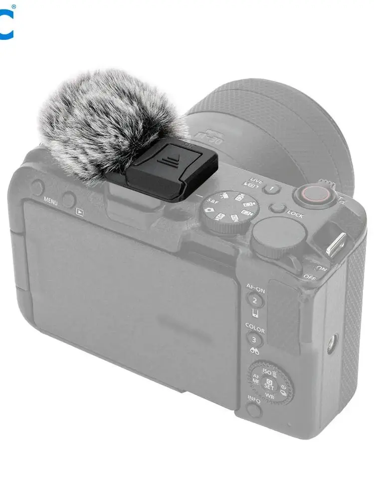 Osłona przeciwwietrzna JJC Cold Shoe do Canon EOS R50 V R50V, futrzana osłona przeciwwietrzna, adapter mocujący do lamp LED i mikrofonu — zdjęcie produktu 7