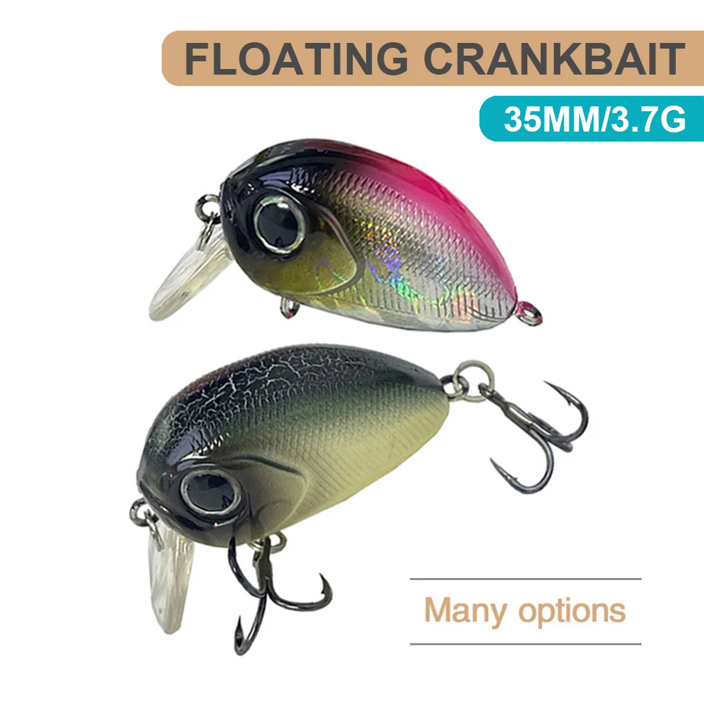 3.5cm 3.7g Fishing Lures Floating Micro Crankbait Wobbler Artificial Hard Bait Jerkbait Mini Stream Fishing Accessories YG143