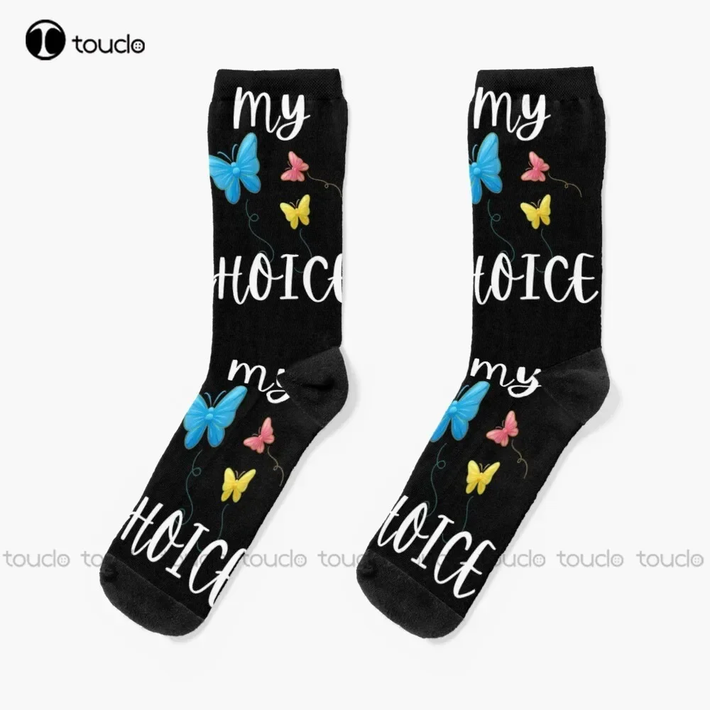 

Pro Roe 1973 Socks Roe Vs Wade White Socks Fashion Creative Leisure Funny Art Abstract Oil Painting Socks 360° Digital Print Art