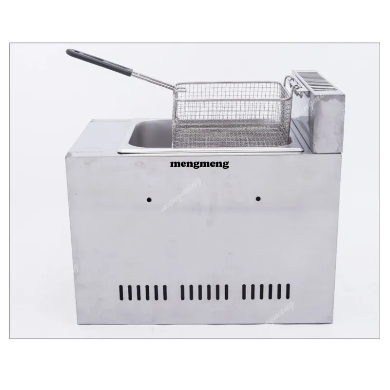 

Commercial gas fryer, eggplant box snack fryer, single cylinder, single screen, smoke window type fryer