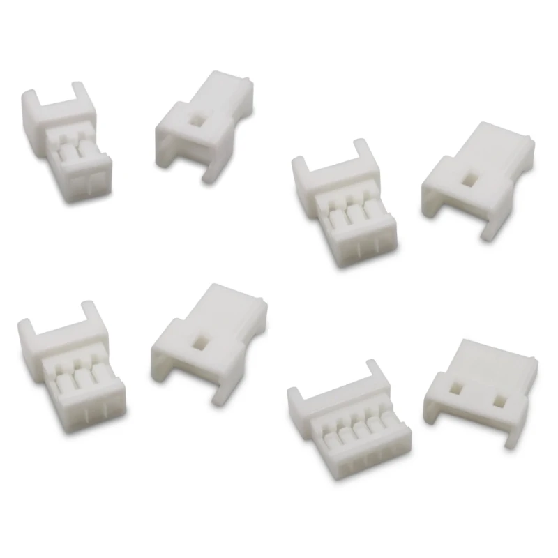 50Pcs Micro JST 1.25 Air docking Female Connector Housing 1.25mm Pitch 2P3P4P5P6-10P Plug Plastic Shell With Terminal Metal Pins