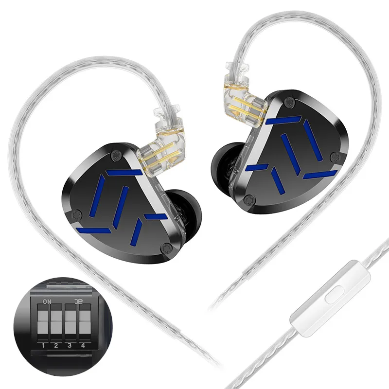 

HotSelling Product KZ ZAT 1DD 8BA In-Ear s Hifi Audio System Earhook Earphones Microphone Headset Earhook