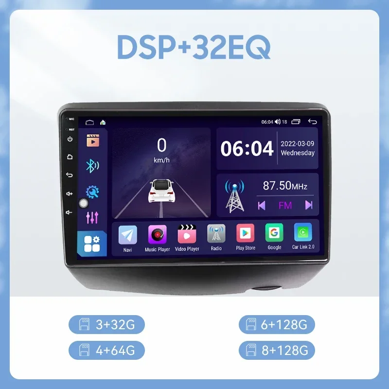 Android 13 Car Radio Multimedia For Toyota Vitz XP10 Yaris Platz Echo 1999 - 2005 2K QLED Video Player GPS AI Voice CarPlay - view 3