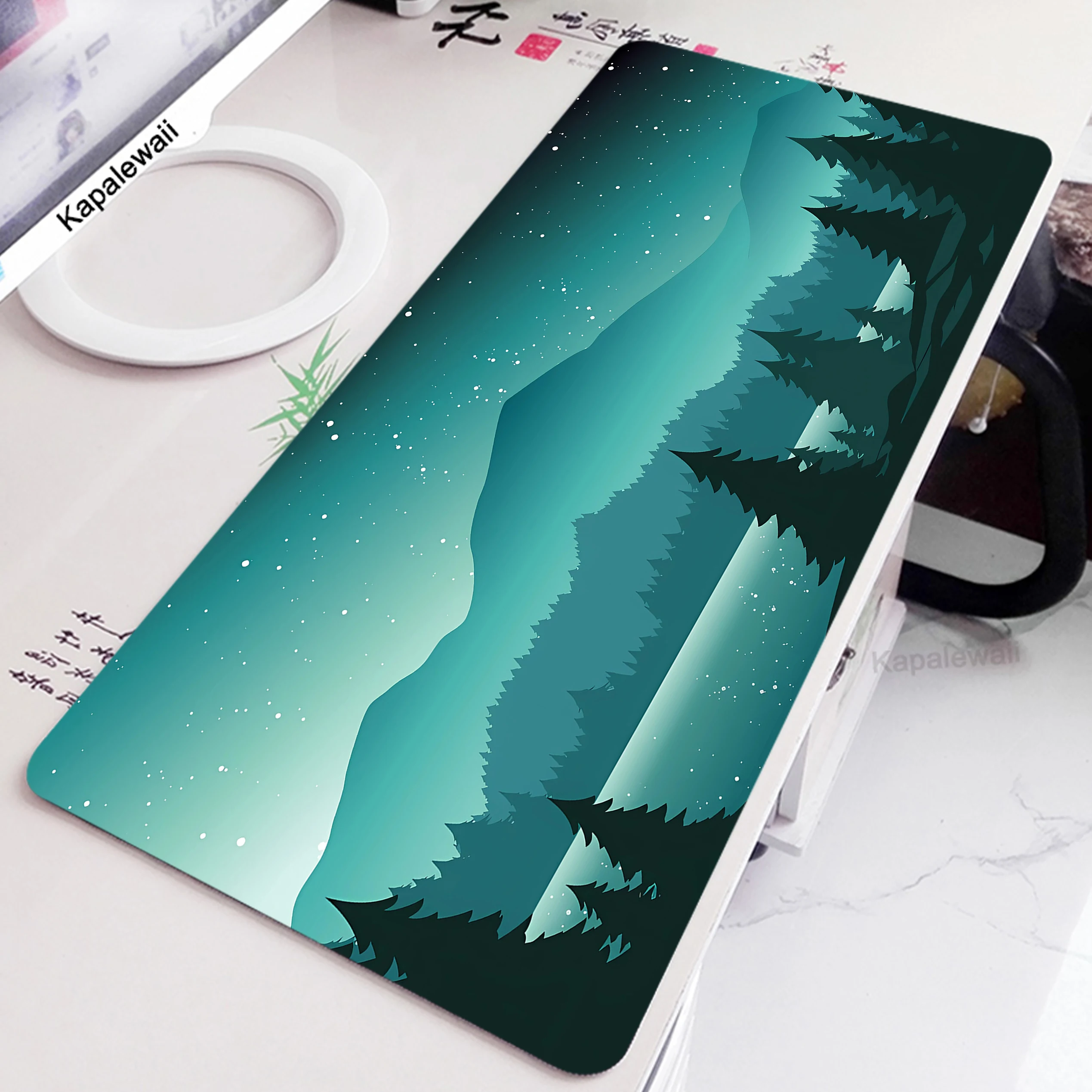 

Large Artistic Landscape Mousepad Tapete Para Mouse Pad Gamer Rubber Mat Computer Deskmat Keyboard Pads 900x400mm Table Carpet