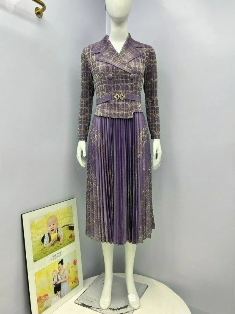 2025 Zomerjurken voor Vrouwen Elegante en Mooie Jurken Miyake Geplooide Jurk Feestavond Prom Formele Vrouwelijke Mode