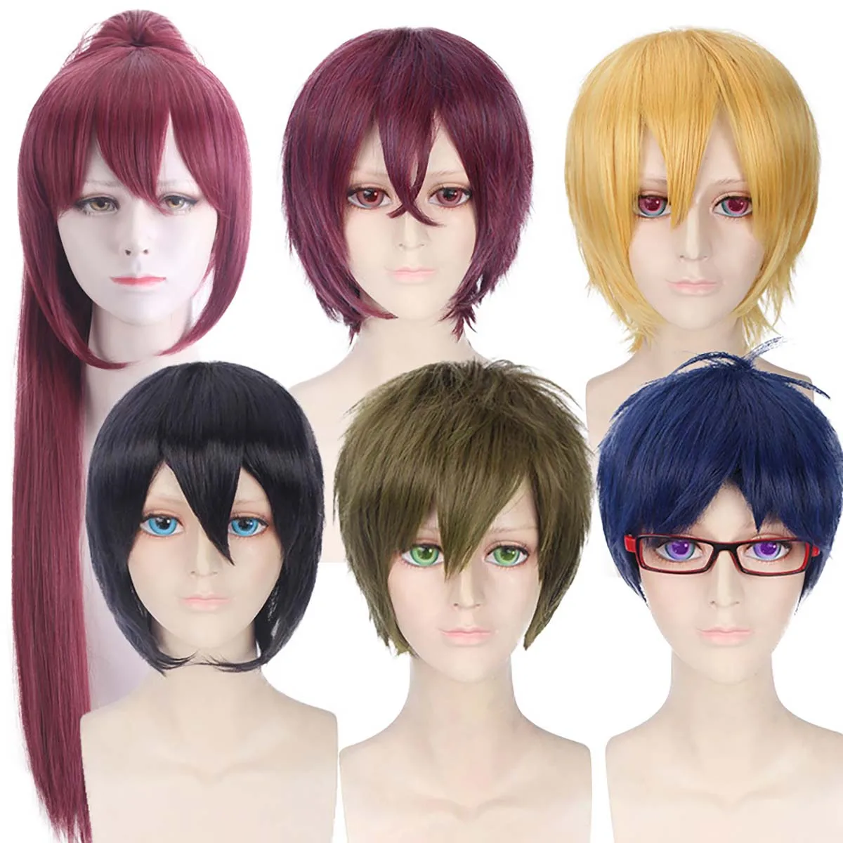 

Аниме Бесплатная Косплей Рей Рюгугазаки Хацуки Нагиса Табибана Макото Мацуока Рин Нанасе Харука парик